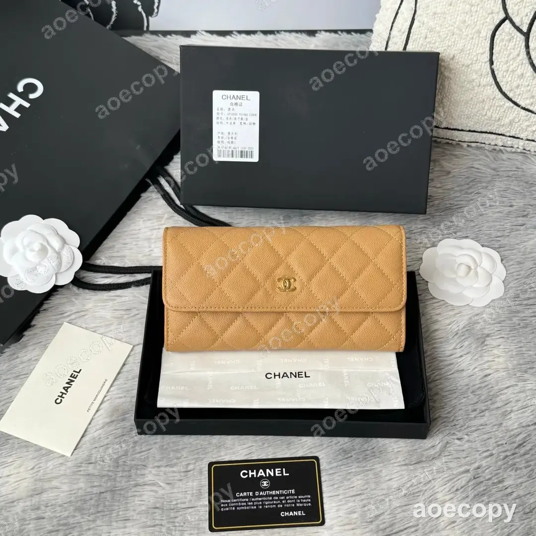 激安 シャネル クラシック フラップ グレインレザー ロングウォレット N級品 No.0091