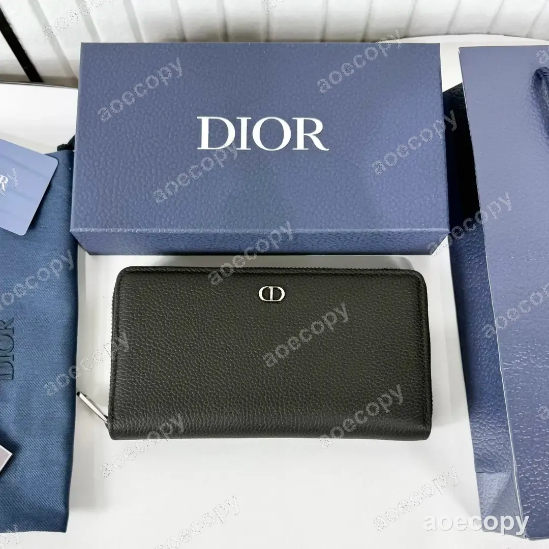 激安 ディオール レザー ブラック ロングウォレット N級品 No.0032