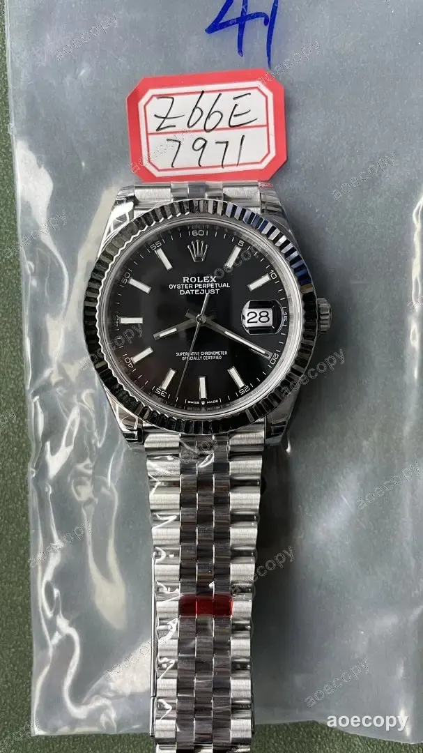 注目の新作 ロレックス デイトジャスト ブラック ウォッチ スーパーコピー Z66E7971 No.0039