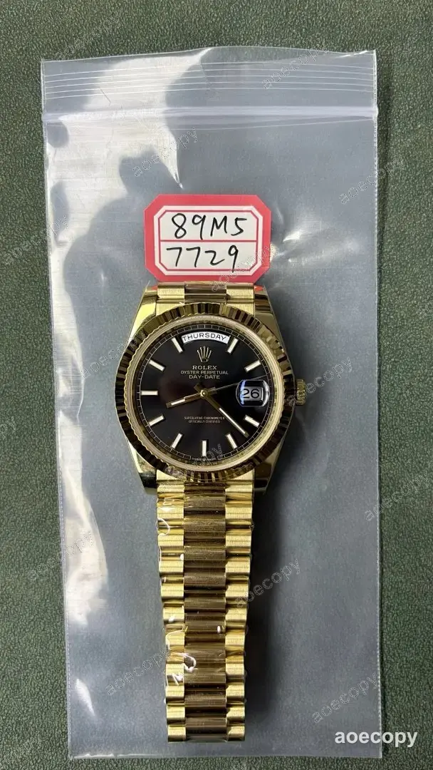 激安 ロレックス デイデイト ブラック ウォッチ N級品 89M57729 No.0060