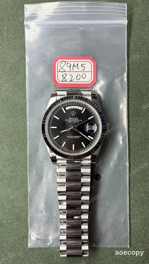新作 ロレックス デイデイト ブラック ウォッチ N級品 89M58200 No.0177
