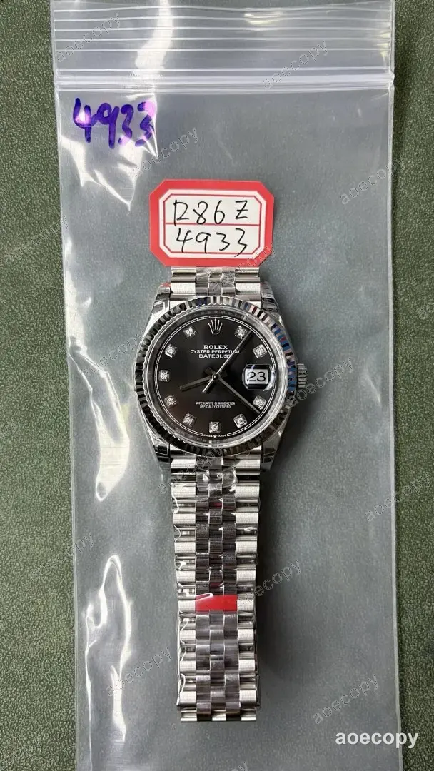 激安 ロレックス デイトジャスト ブラック ウォッチ N級品 R86Z4933 No.0222